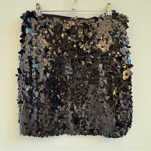 H&M Black Sequin Skirt